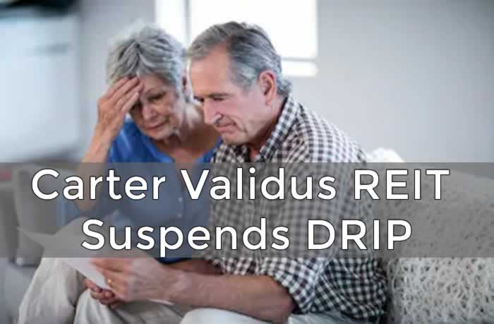 Carter Validus REIT Suspends DRIP
