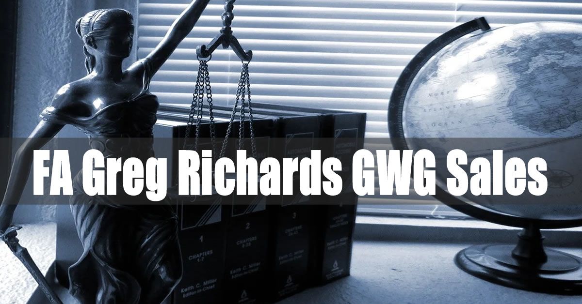 Centaurus, Benchmark and FA Greg Richards Defendants in 7-Figure GWG L Bond Arbitration Claim