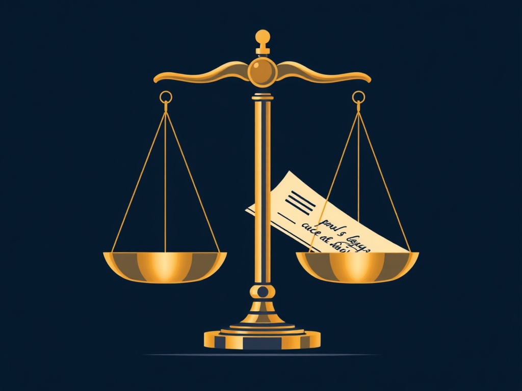 Legal illustration of broker misconduct investigation scale justice
